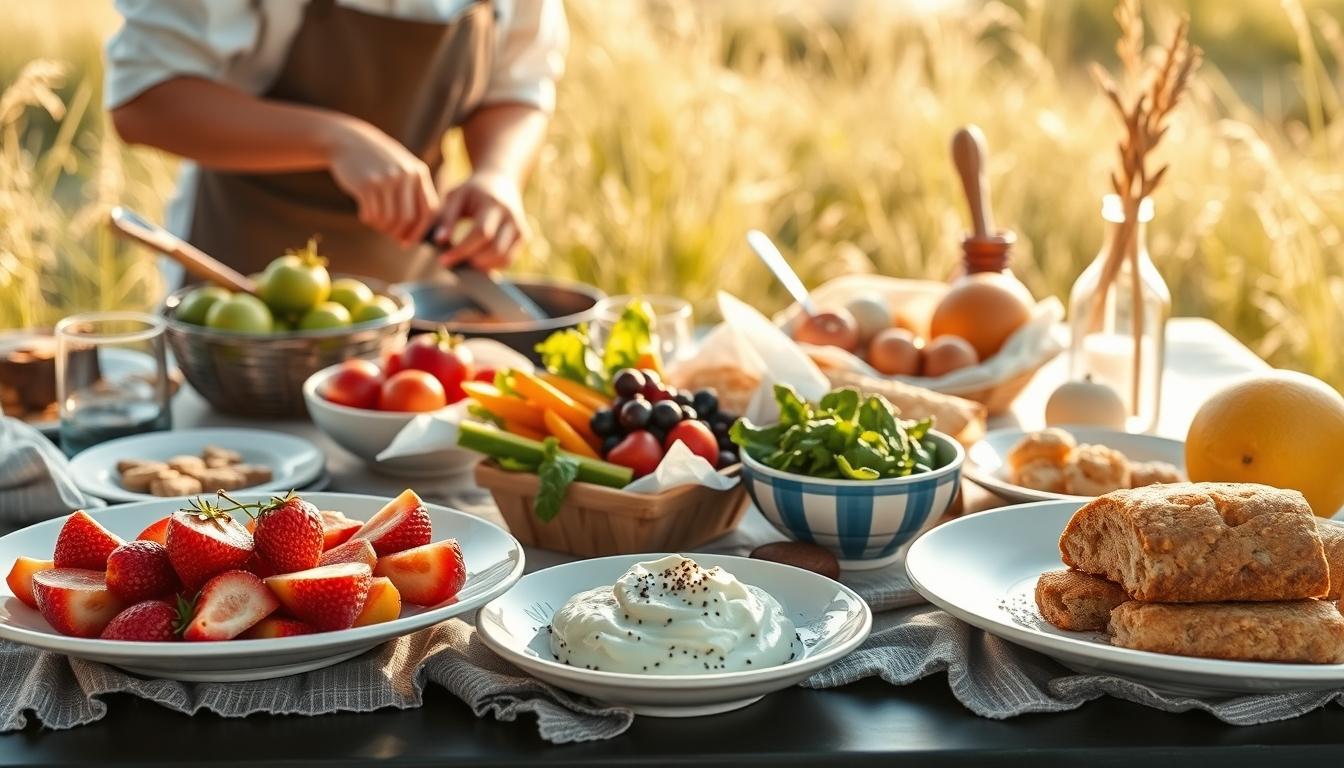 Comforting family dinner served at home