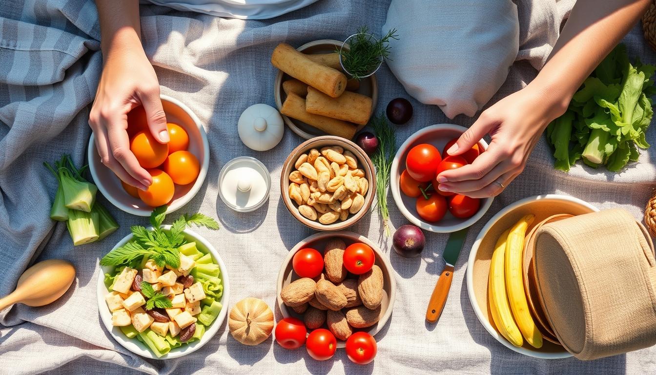 Fresh ingredients for healthy home cooking